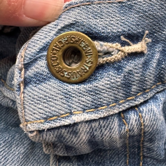 Levi's 511 Light Blue Denim Shorts frayed hem - 33 - Picture 16 of 16